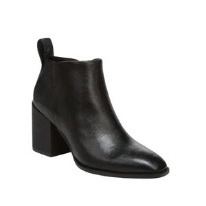 Vionic Lyssa Black Leather Ankle Boots